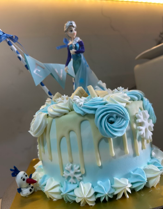 Frozen themed cake